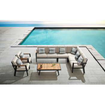 2-Seater Sofa LEFT (with cushions) HIGOLD EMOTI 697727/ TAUPE