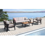 3-Seater Set (3-Seater Sofa + 2 Lounge Armchairs + Coffee table) with cushions HIGOLD EMOTI 697720